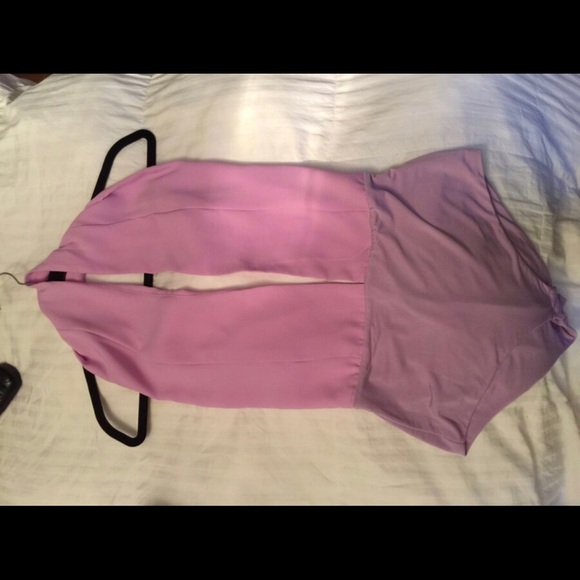 Lavender open-back bodysuit - Picture 1 of 2